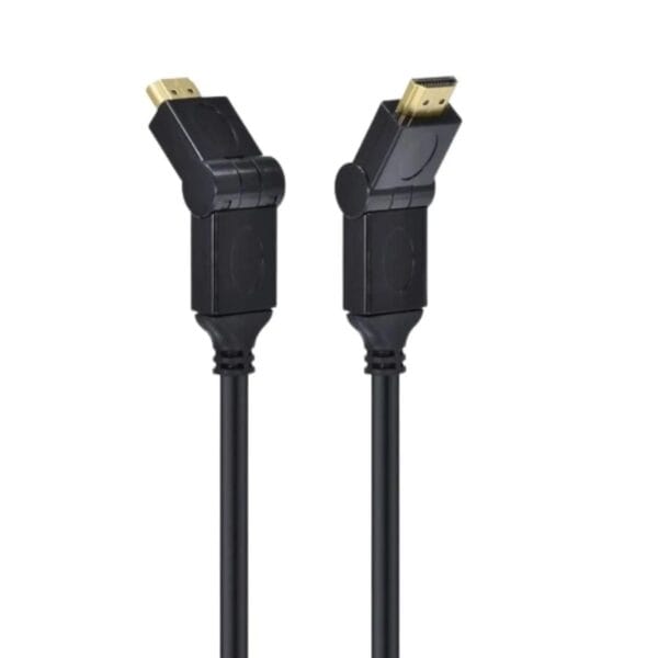 Cabo hdmi 2.0 4K utra HD 19 pinos 90 graus it-blue