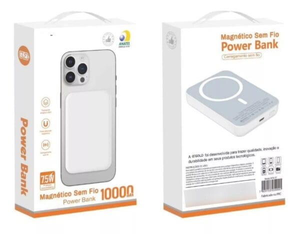 PowerBank Magnético Magsafe 5.000mAh – Carregamento Rápido e Portátil - Imagem 3