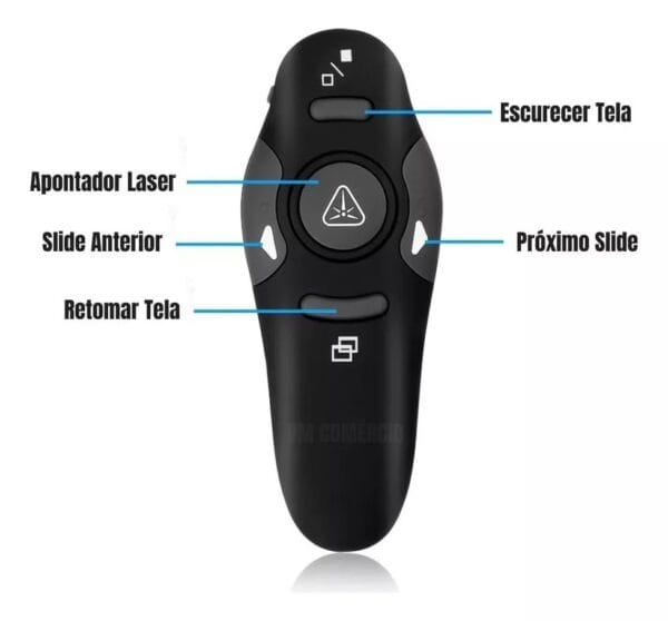 Apresentador de Slides Laser Pointer – EXBOM LPT8 PowerPoint, Prático e Portátil - Imagem 4