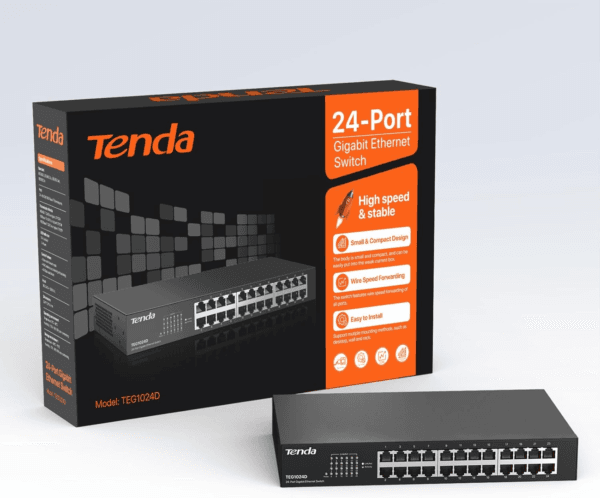 Switch Gigabit 24 Portas TENDA - TEG1024D