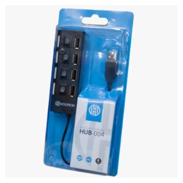 HUB USB 4 PORTAS HOOPSON 2.0 HUB-004