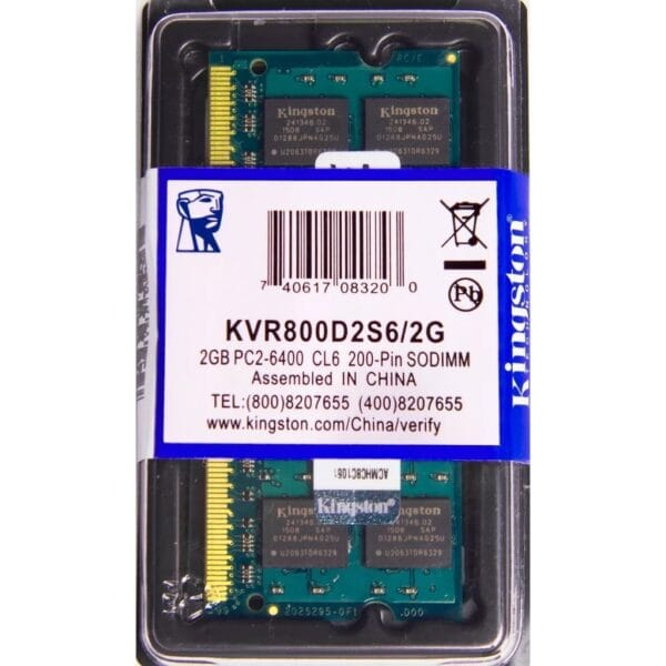 MEMORIA RAM DDR2 800MHz KINGSTON PC