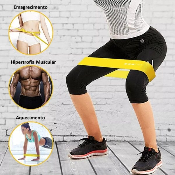 Conjunto de elastico de resitencia, fitness portátil, tornozelo cinta, expansor peito, conjunto de 11 peças - Imagem 4