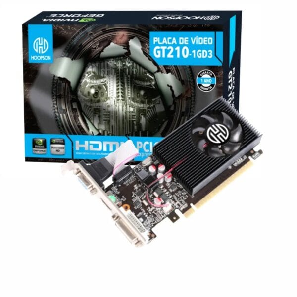 GT210-1GD3 - Placa de vídeo GDDR3 - 1GB