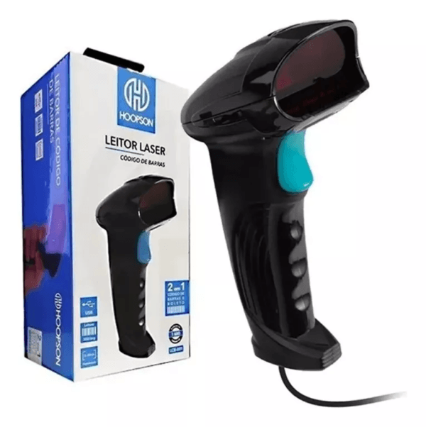 LEITOR DE CODIGO DE BARRAS E BOLETO LCB-002 HOOPRON