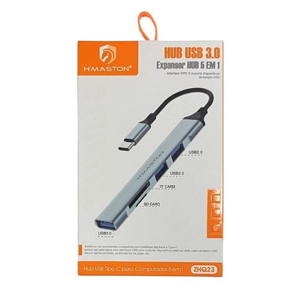 Hub USB H'Maston ZHQ23 3.0 Tipo C - Imagem 2