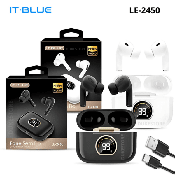 FONE DE OUVIDO SEM FIO BT IT-BLUE LE-2450