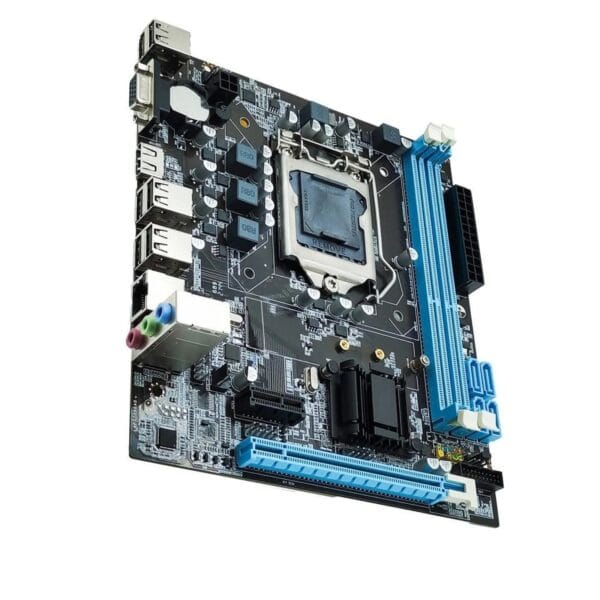 Placa-mãe Bluecase BMBH61-G2H-M2 Micro-ATX DDR3 – HDMI, VGA, M.2 NVMe, LAN 10/100 - Imagem 2