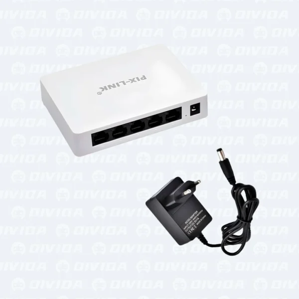 5 Portas Switch de Mesa 10/100/1000Mbps OI-PIX003