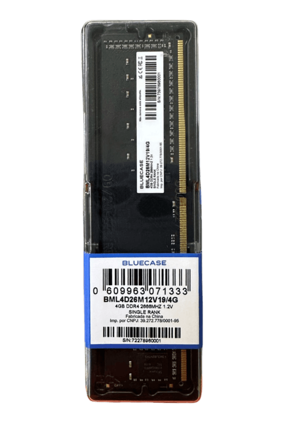 MEMORIA 4GB DDR4 2666MHZ  BLUECASE