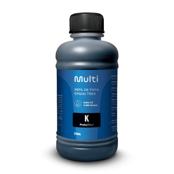 REFIL DE TINTA PRETO EPSON 250ML