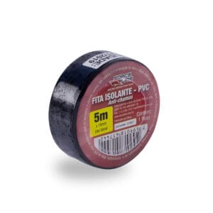FITA ISOLANTE PRETA 5M 0,13X18 MM USO GERAL