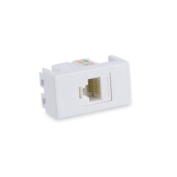 MODULO TOMADA REDE RJ-45 CAT-5E BRANCO - Imagem 2