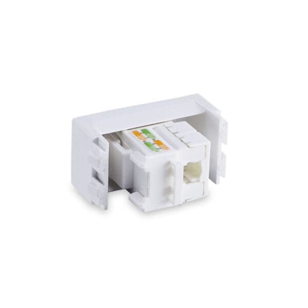 MODULO TOMADA REDE RJ-45 CAT-5E BRANCO - Imagem 3