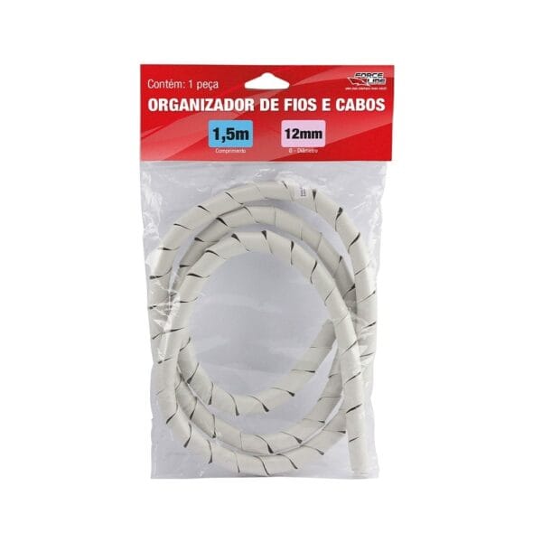 ORGANIZADOR DE CABOS ESPIRAL 12MMX1,1MM BR 1,5M
