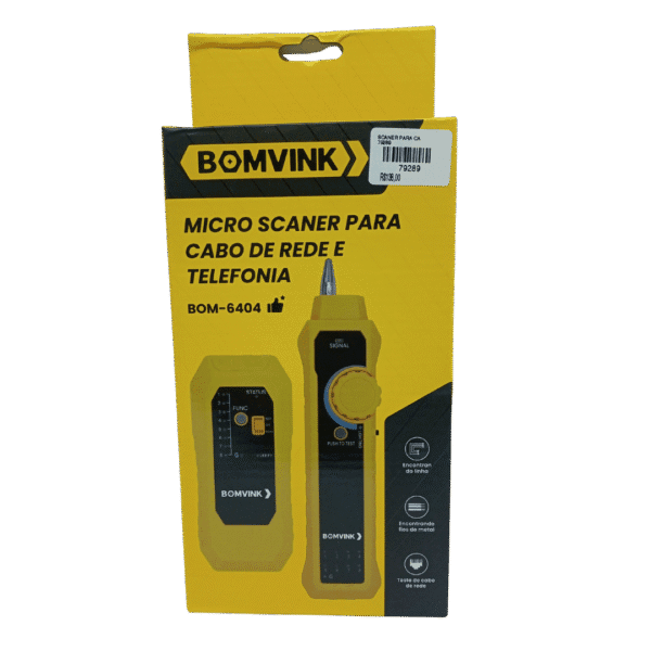 KIT Localizador Cabo De Rede Identificador Zumbidor BOM-6404