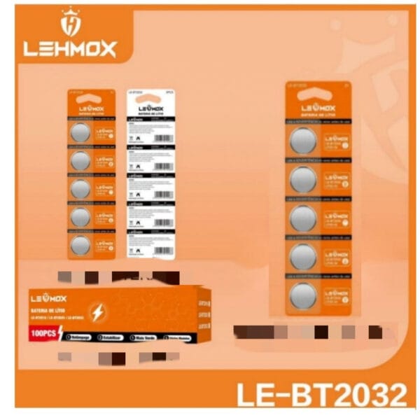 BATERIA 2032 LITIO 3V LEMOX - Imagem 2