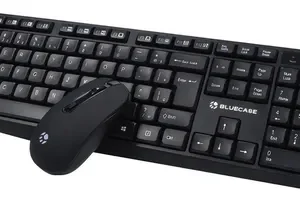 KIT TECLADO E MOUSE SEM FIO PRETO BMTW01 BLUECASE - SEM FIO / PILHA / ABNT2
