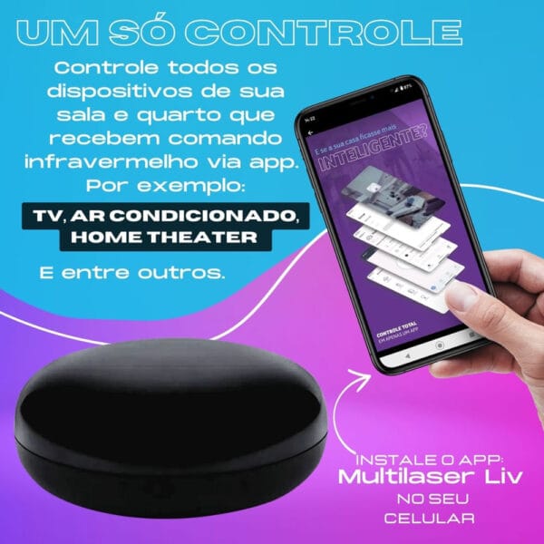 CONTROLE REM UNIVERSAL WIFI MLTILASER LIV - Imagem 2