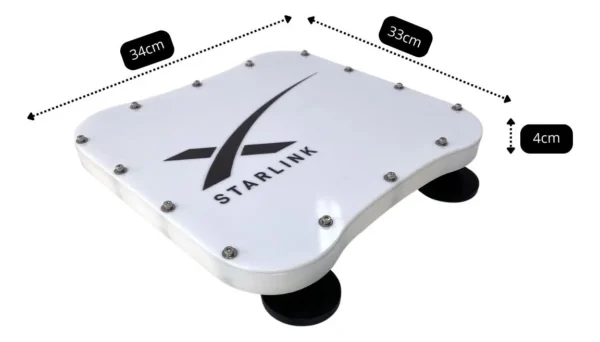 Case Starlink Mini, Base + Ímãs 66mm Neodímio Emborrachados - Imagem 5