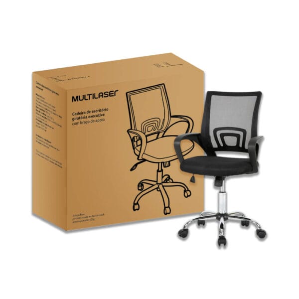 CADEIRA DE ESCRITORIO EXECUTIVE CROMADA - Imagem 2