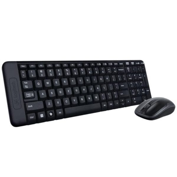 Teclado e Mouse Sem Fio Logitech MK220 Preto