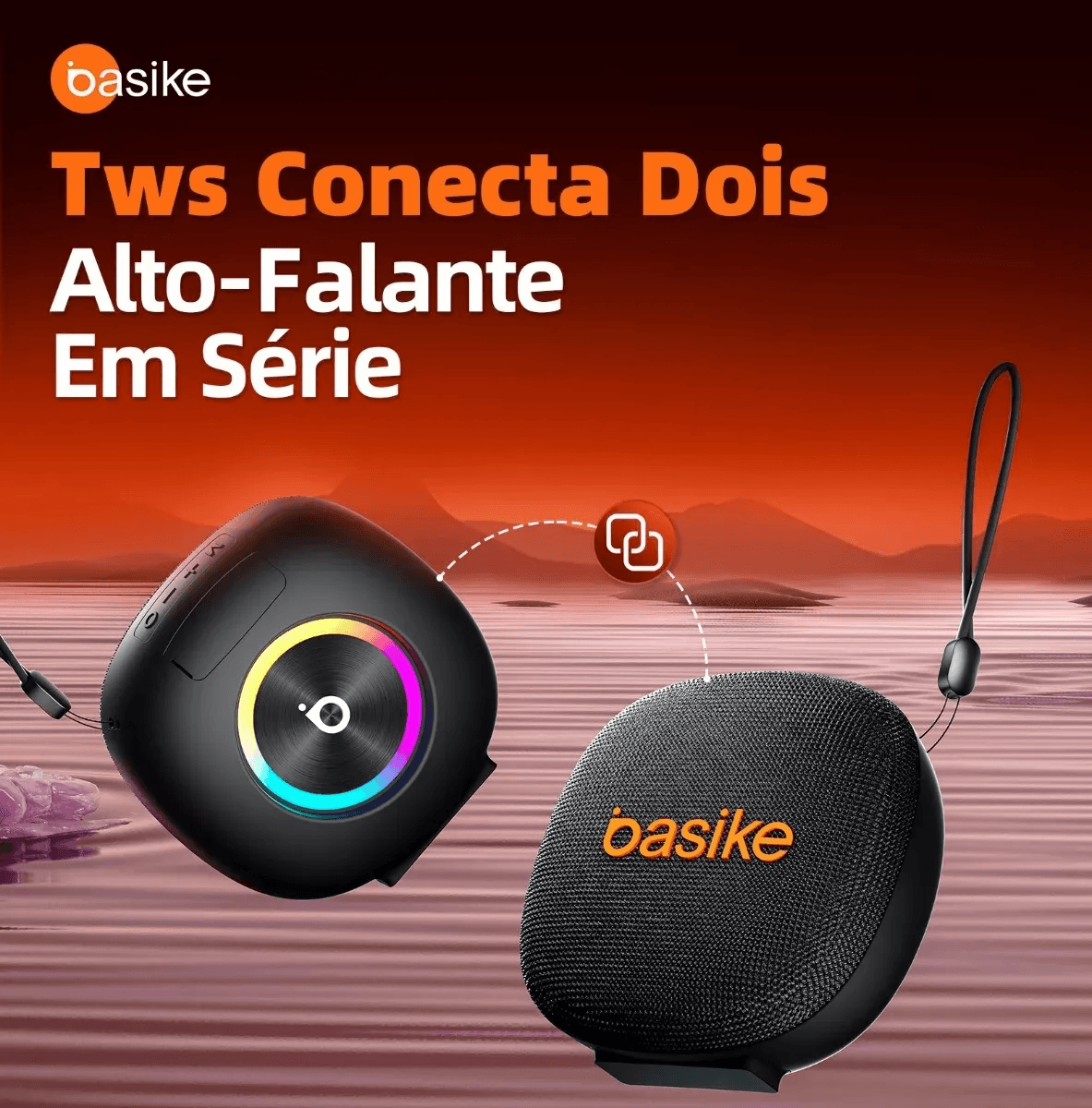 Caixa de Som Bluetooth Basike 15W RGB - Imagem 2