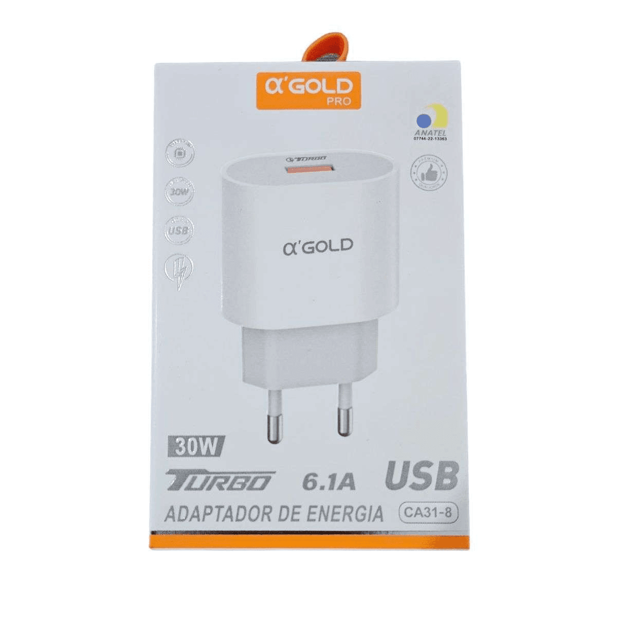 Adaptador de Energia a’Gold CA31-8 30W USB