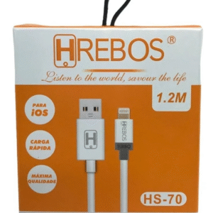 Cabo USB Lightning Herbos HS-70 1,2m Branco