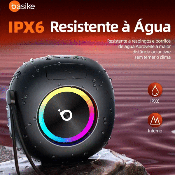 Caixa de Som Bluetooth Basike 15W RGB - Imagem 3