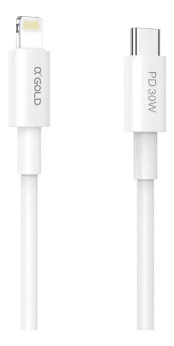Cabo USB-C para Lightning Gold Pro CB-50 30W 1m - Imagem 2
