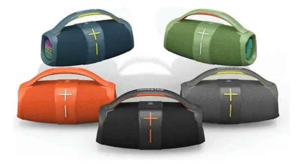 Caixa de Som Bluetooth H'maston à Prova d’Água Cinza - Imagem 2