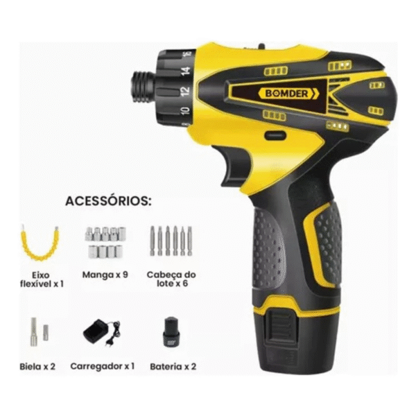 PARAFUSADEIRA DE TORQUE 12V BOMVINK BOM-9965 - Imagem 5