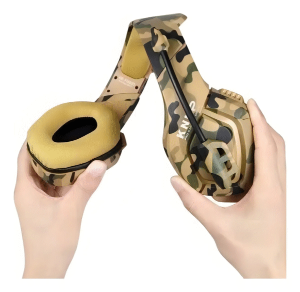 Headset Gamer Camuflado Knup KP-FN601 com Microfone - Imagem 4