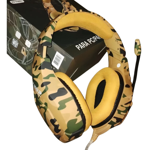 Headset Gamer Camuflado Knup KP-FN601 com Microfone - Imagem 5