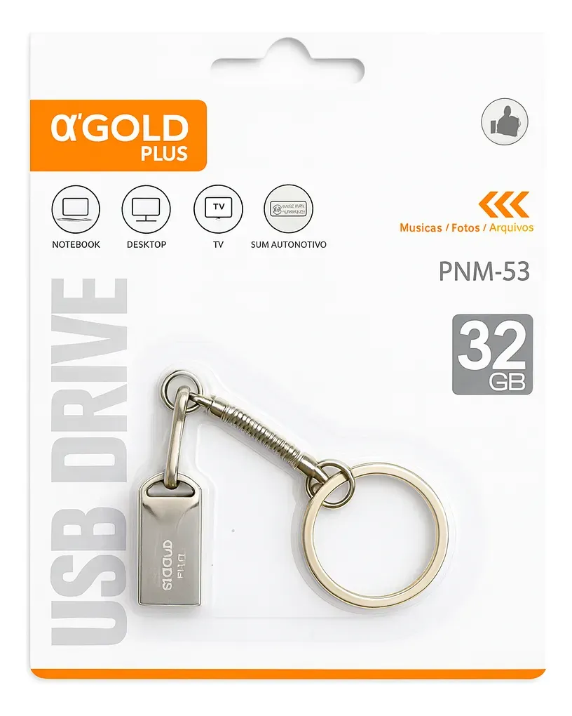 Pen-drive pequeno 32Gb - A'Gold - PNM-53