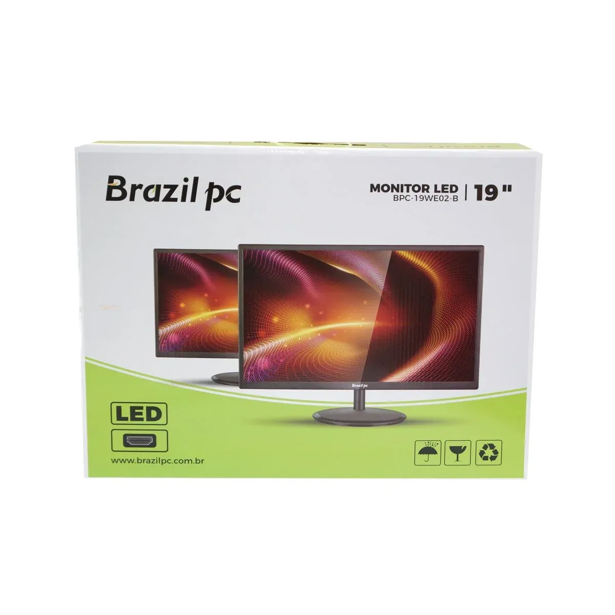 Monitor LED 19” Brazil PC BPC-19WE02-B - Imagem 3