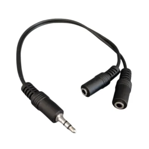 Cabo Y P2 1 Macho para 2 Fêmea 3,5mm