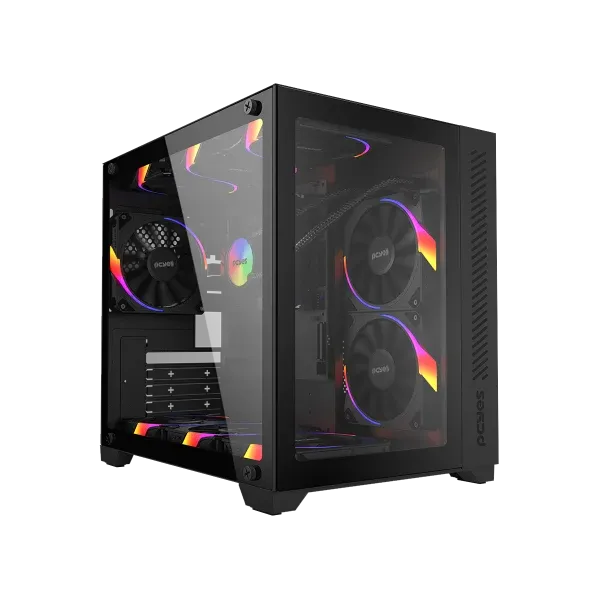 Gabinete Gamer PCYES Mid Tower Vidro Temperado