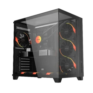 Gabinete Gamer PCYES Forcefield Mini Black Vulcan