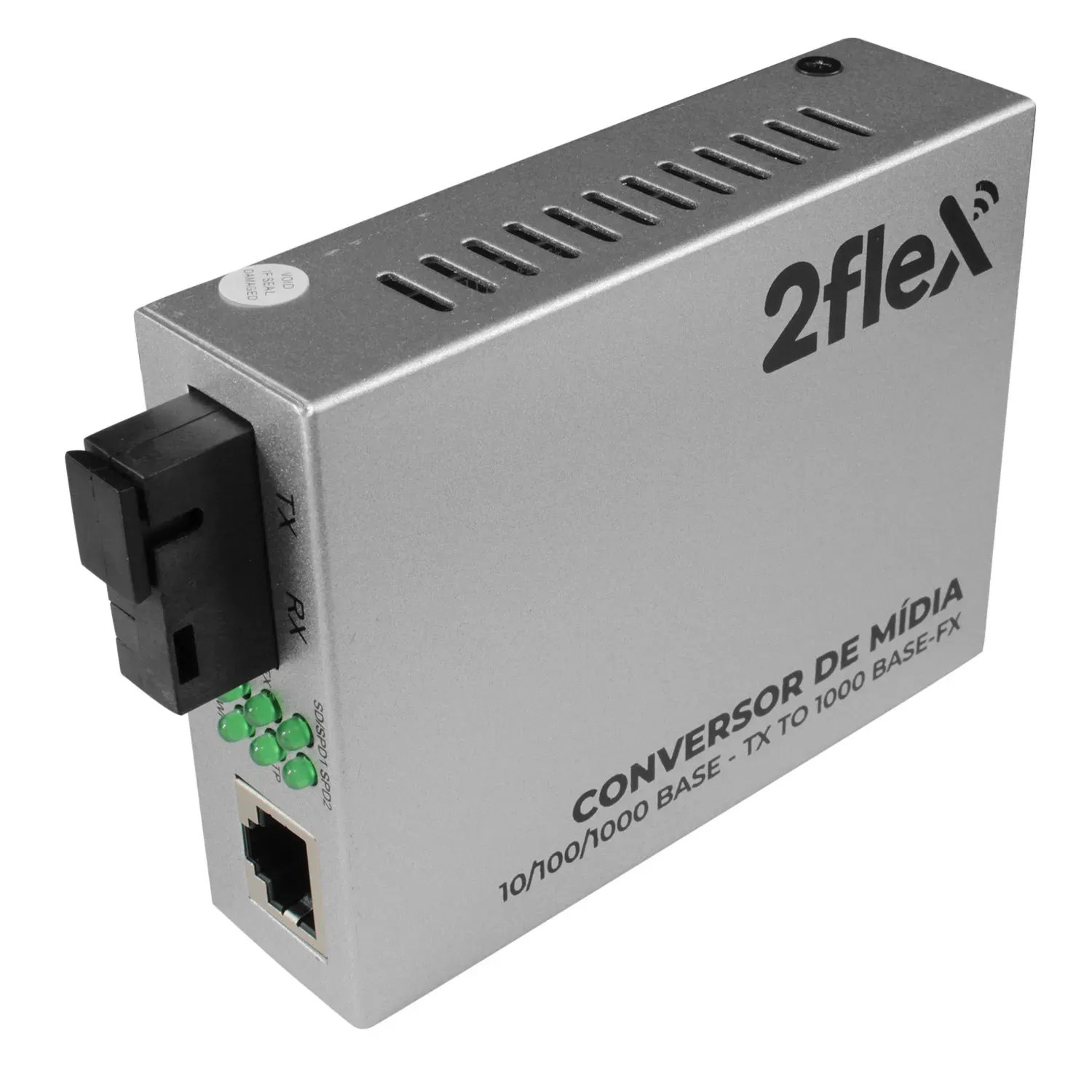 Conversor de Mídia Gigabit 2Flex SC Monomodo 10km Lado B - Imagem 2