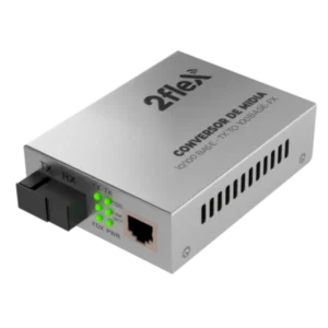 Conversor de Mídia Gigabit Fibra Óptica SC 10km