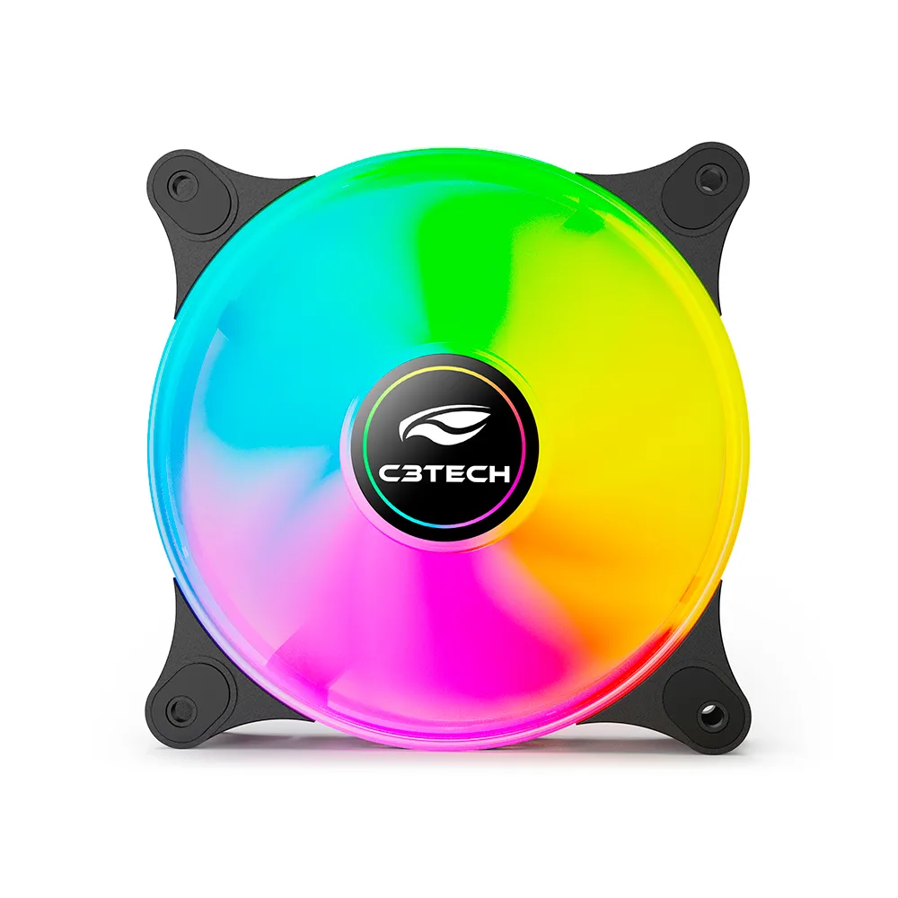 Cooler Fan C3Tech F9-L160BKM 120mm LED Multicores