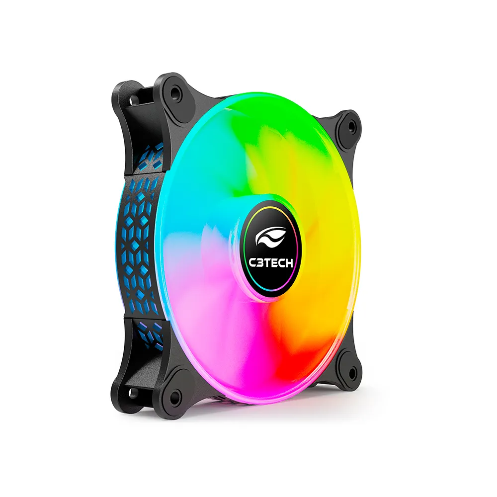 Cooler Fan C3Tech F9-L160BKM 120mm LED Multicores - Imagem 2