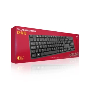 Teclado USB C3Tech KB-M10BK ABNT2 Multimídia