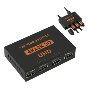 Splitter HDMI 1x4 4K Duplica Imagem para 4 TVs