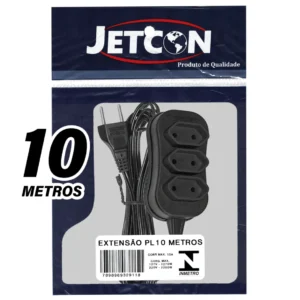 EXTENSÃO PP - 3 SAIDAS 3X0,75MM JETCON Tamanho:10m