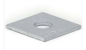 ARRUELA QUADRADA 38x38x3mm FURO 14mm AZF
