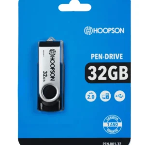 PEN DRIVE USB 2.0 – ARMAZENAMENTO PRÁTICO E CONFIÁVEL: TAMANHO 32GB