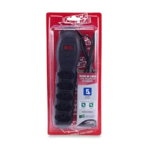 FILTRO DE LINHA E PROTETOR 10A PRETO